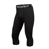 Basketball 7-point Tights Men's Sports Fitness Five-point White Training Pants Compressed High Elastic Quick-drying Leggings