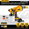 DEKO Spray Gun, 20V/220V High Power Home Electric Paint Sprayer, NO battery 3 Nozzle Easy Spraying Clean Perfect for Beginner