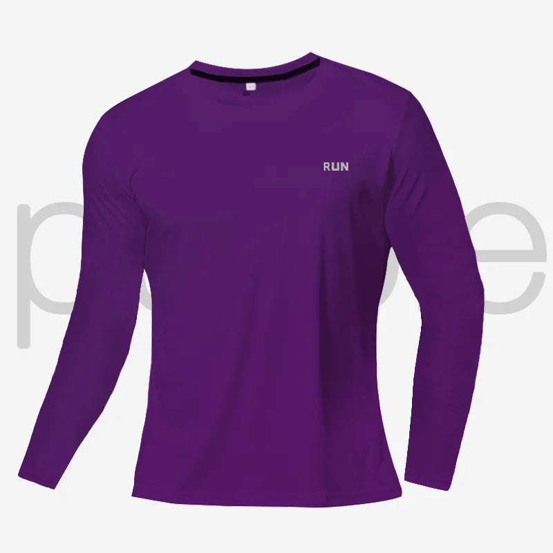 Camiseta transpirable de secado rápido, camisetas deportivas, ropa de entrenamiento, camiseta de manga larga para hombre, accesorios de gimnasio para correr de otoño, fitness para hombre.