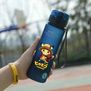 Anime Pokemon Portable Plastic Water Bottle 560ML Ash Ketchum Pikachu High Capacity Insulation Outdoor Water Cup for Kids Gift
