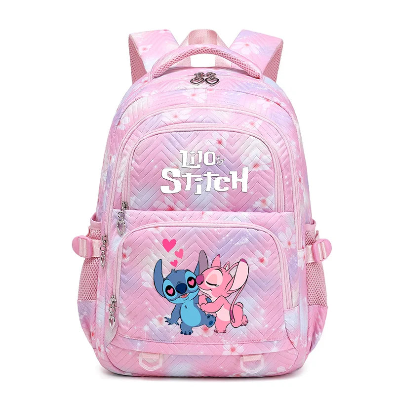Mochila impermeable Disney Lilo Stitch para mujer, bolso de viaje para mujer, mochila escolar para adolescentes, mochila para libros