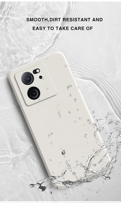 Square Liquid Silicone Back Cover for Xiaomi 13 13T Pro Lite Ultra Camera Protection Soft Waterproof Phone Case Xiaomi13T 13TPro