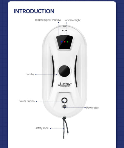 Window Robot Vacuum Cleaner Cleaning Electric Glass limpiacristales Remote Control Machine