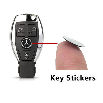 Car Key Control Stickers Emblem Accessories For Mercedes Benz AMG E S C A B Class GLE GLS CLS GLC CLA GLA GLK GLB W205 W206 W221