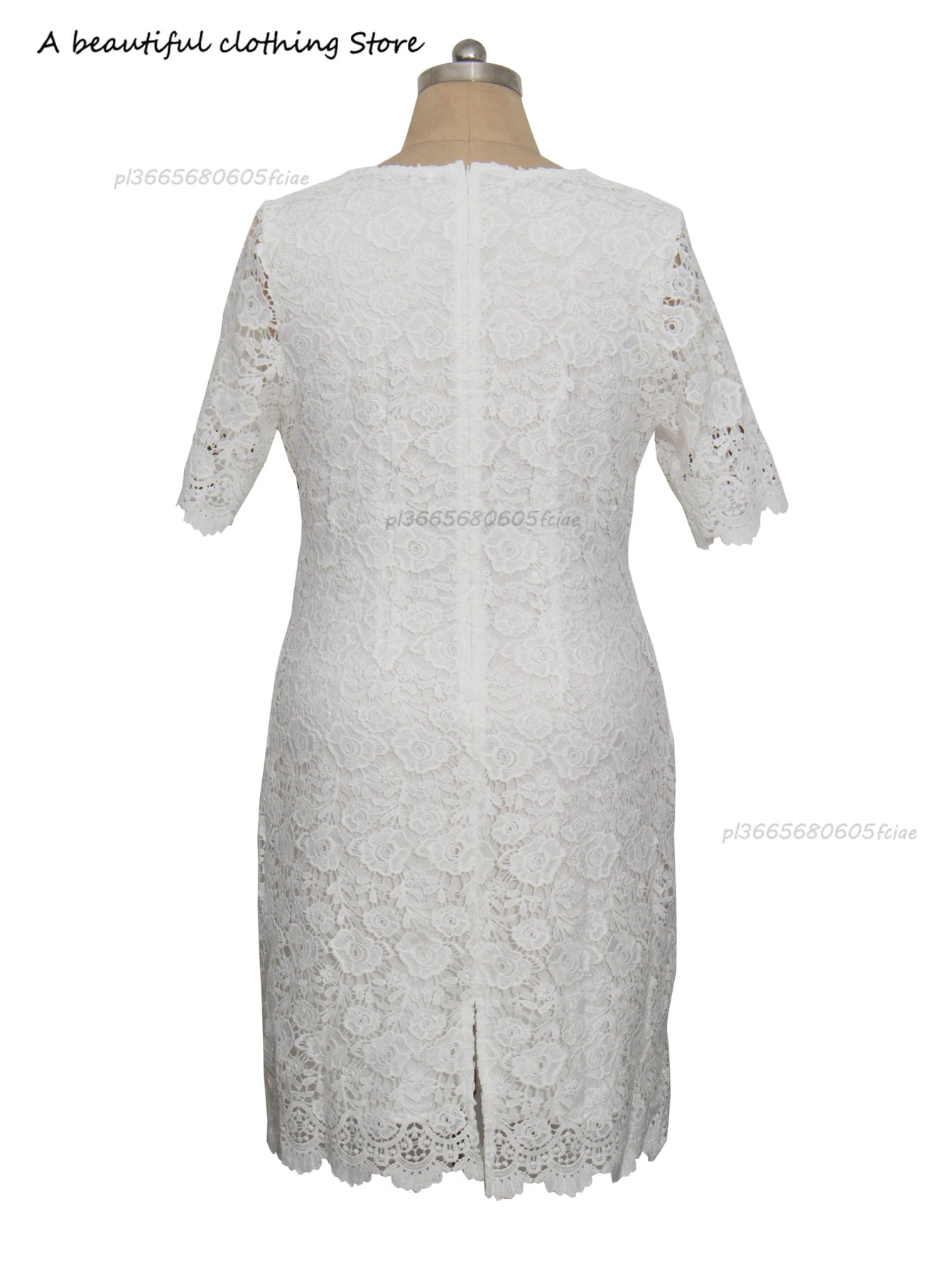 Plus size elegante vestidos de festa mulher branca verão bordado floral casamento convidado magro lápis midi vestido