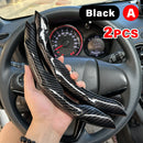 38cm Car Steering Wheel Covers Booster Micro Fiber Leather Auto Interior Decorative Accessories Universal Carbon Fiber Looking