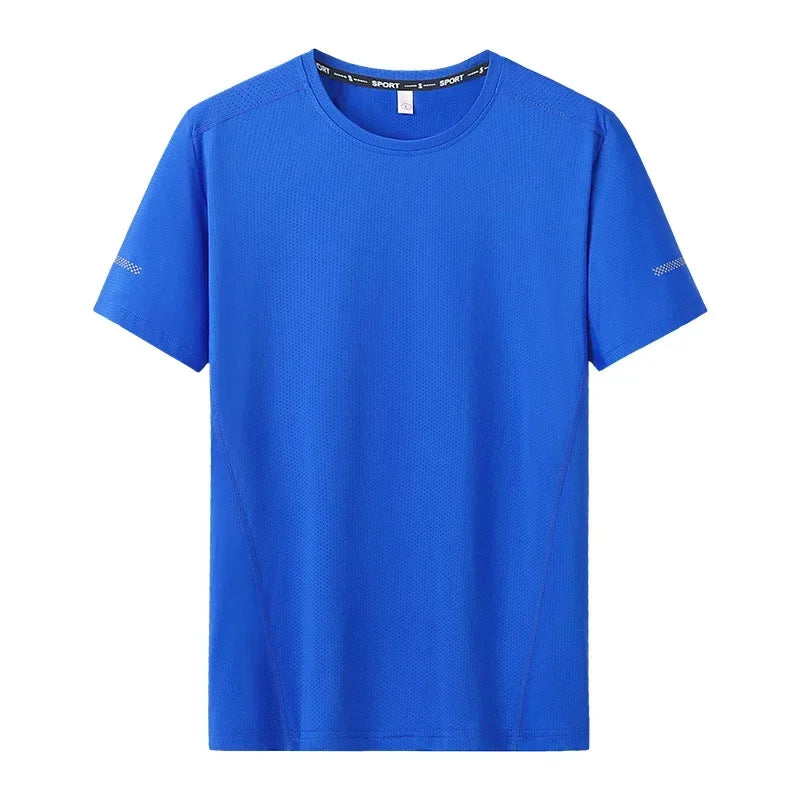 T-shirt for Men Plus Size 5XL/6XL Quick Drying T-shirt Round Neck Big Size Short Sleeve Oversized T Shirt