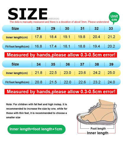 Children's Fashion Sports Shoes Breathable Student Black School Walking Shoes Anti-skid Boys& Girls Casual Running Sneaker