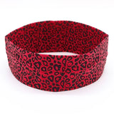 Fashion Leopard Print Sports Headband Yoga Headband Women's Fitness Elastic Cotton Sweat-Absorbing Headscarf Athletic Headwear