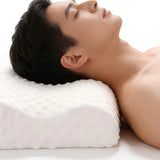 Memory Foam Sleeping Pillow Adjustable Side Sleeping Pillow Relieve Neck and Shoulder Pain Orthopedic Curve Neck Support