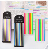 160 unidades de cintas adhesivas transparentes para resaltar, extraíbles, Morandi Neon, notas adhesivas transparentes, útiles escolares y de oficina.