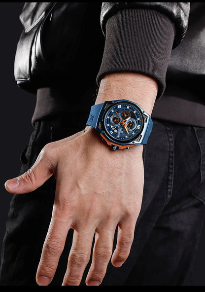 NAVIFORCE High Quality Luxury Original Men Watch Silicone Strap Waterproof Male Quartz Wrist watch Sport Clock Relogio Masculino