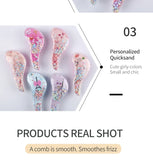 Children's Hair Smoothing Comb Anti-static Massage Hair Brush Tangle Detangle Shower Massage Hairbrush Comb Salon Hair Styl Tool