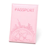 Global Flight Printed Passport Holder Leather Passport Covers Lightweight Airplane Passport Case Id Holder Plane Ticket Holder