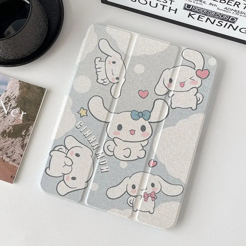 Cartoon Sanrio Cinnamoroll Tablet Case For iPad Air 4 5 10.9 Pro 2022 11 7th 8th 9th 10th Gen 5th 6th Mini 6 Protective Cover