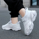 Children's Fashion Sports Shoes Breathable Student Black School Walking Shoes Anti-skid Boys & Girls Casual Running Sneaker