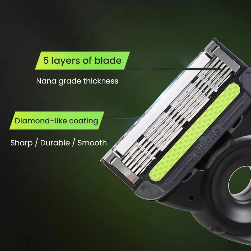 Gillette razor Gillette Labs men's shaver Gillette shaver shaver combination 5-layer shaver blades stainless steel material