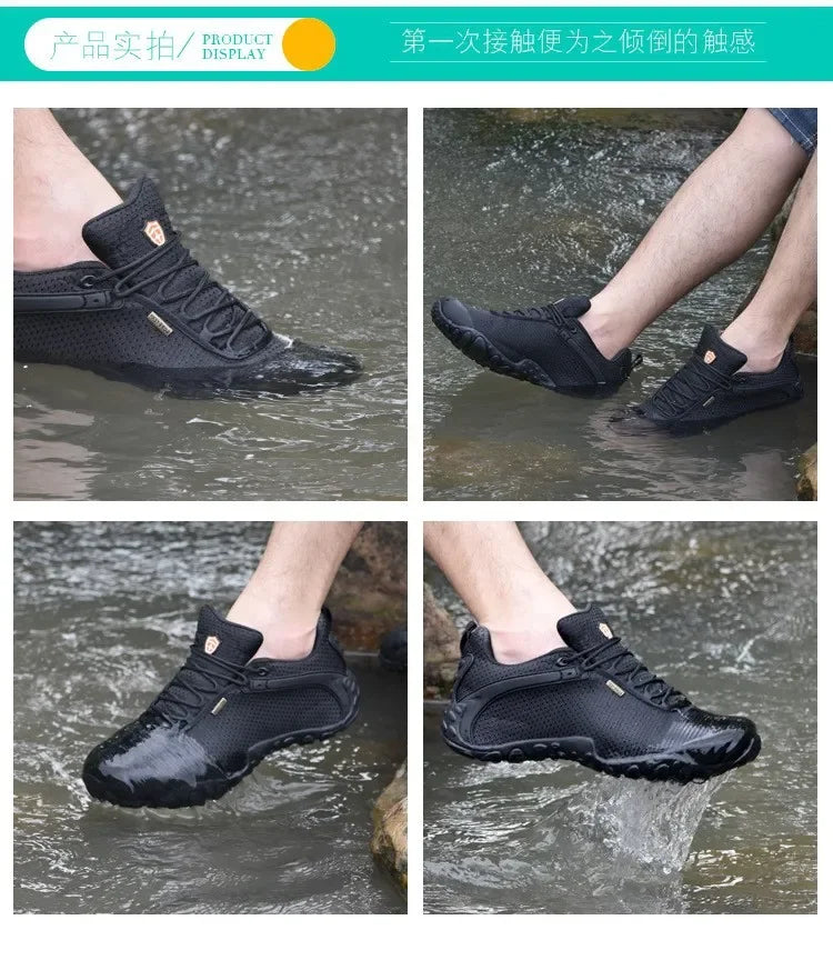 Men Climbing Shoes Big Size Women Sneakers Outdoor Hiking Trainers Anti-slip Comfortable Walking Sport Shoes Couple Travel Shoe