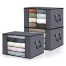 Storage Bag Foldable Large Capacity Clothes  Blanket Storage Bags Storage Containers for Organizing Bedroom Closet Clothing