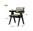 Rattan Nordic Relaxing Design Chair Accent Solid Wood Dining Modern Computer Office Aesthetic Relax Armrest Garden Furniture