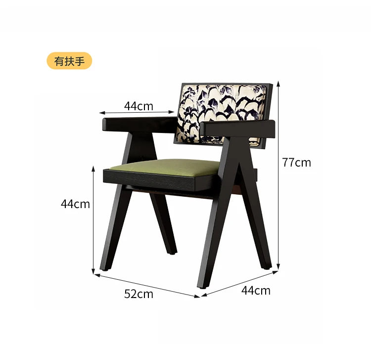 Rattan Nordic Relaxing Design Chair Accent Solid Wood Dining Modern Computer Office Aesthetic Relax Armrest Garden Furniture