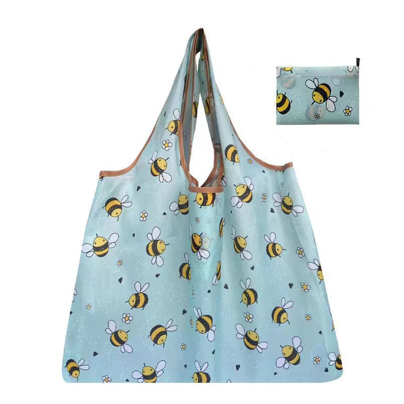 Folding Shopping Bag Large Capacity Environmental Protection Portable Handbag Supermarket Toy Storage Bags Travel Grocery Bag