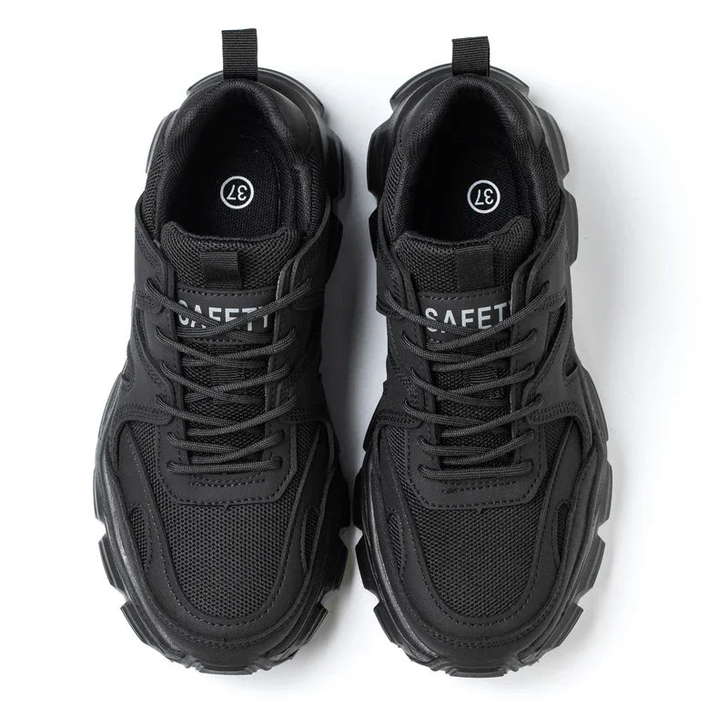 Protective Shoes For Women Men Work Sneakers Fashion Safety Shoes Anti-smash Anti-puncture Indestructible Shoes Work Boot