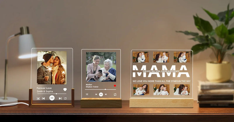 3D Night Light，Acrylic Material，Yes DIY Photo、logo，Touch Control，Creative Gifts and Advertising Tools