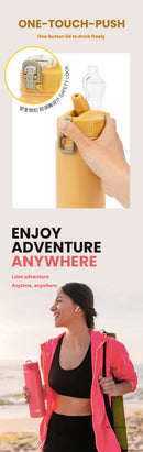 Tyeso 600/750ML Stainless Steel Thermo Bottle Car Thermal Cup Sports Water Bottles Keep Cold and Hot Vacuum Flasks Insulated Cup