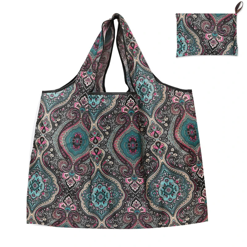 Folding Shopping Bag Large Capacity Environmental Protection Portable Handbag Supermarket Toy Storage Bags Travel Grocery Bag