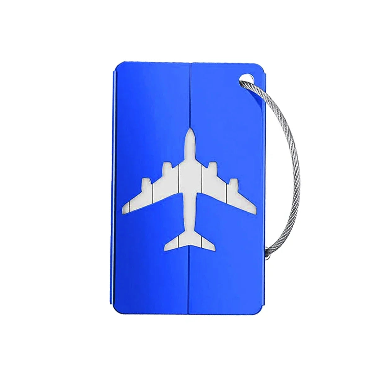 Aluminium Alloy Aircraft Luggage Tag with Name Travel Luggage Tag ID Card Anti-lost Solid Color Travel Accessories