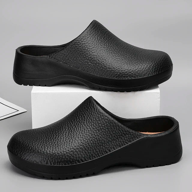 Waterproof Clog Slippers for Men and Women Couples Chef Shoes Comfortable Sandal Pet Workers Outdoor Fishing 