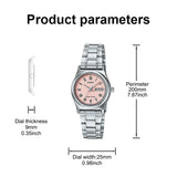 Relógio feminino Casio elegance quartzo - aço inoxidável  calendário duplo resistente a agua 30m