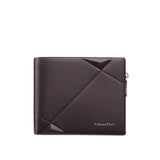 Men's Slim Wallet Genuine Leather Mini Purse Casual Design Bifold Wallet Brand Short Slim Wallet WILLIAMPOLO Luxury brand