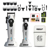 BRDCLIP New White Professional FA1C-T-609 Barber Hair Clipper Set Men's 10000RPM Electric Shaver Hair Trimmer Barbershop Tools