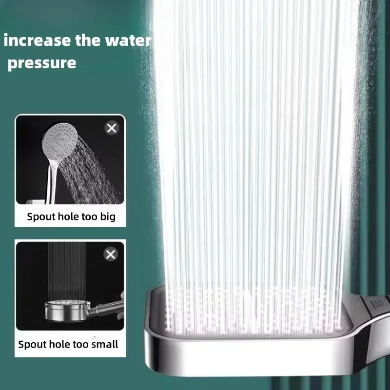 Xiaomi 13cm Large Panel 3Modes Adjustable Home Shower Head  High Pressure Massage ShowerHead Filter Element Bathroom Accessories