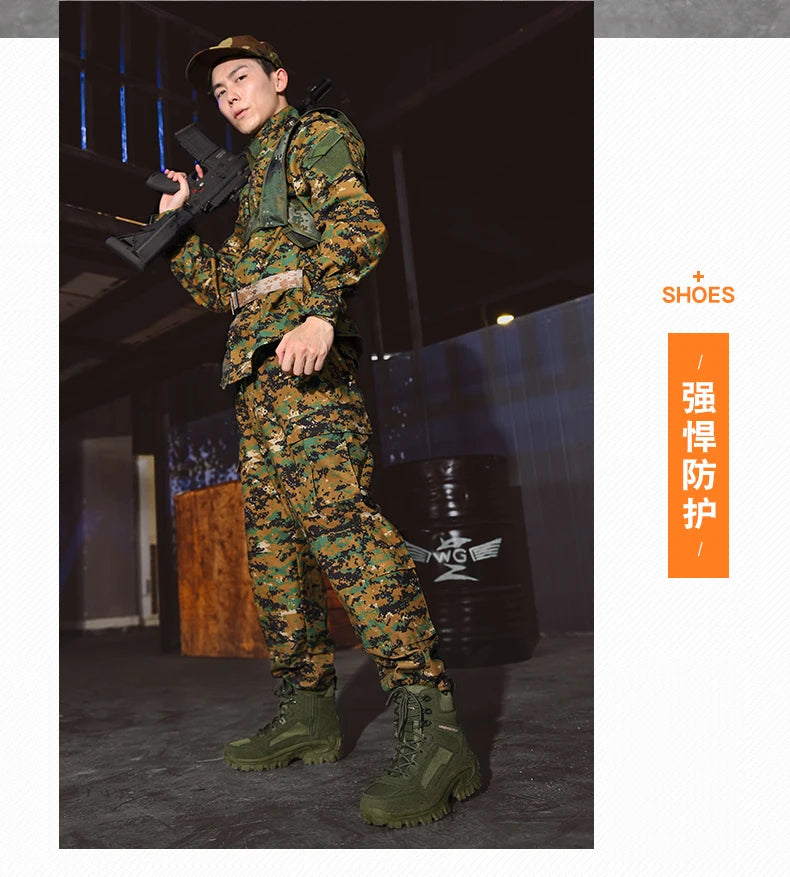 High Top Waterproof Hiking Shoes Tactical Sport Men's Shoes Male Outdoor Mountain Climbing Shoes Hunting Boots Men Outdoor Boots
