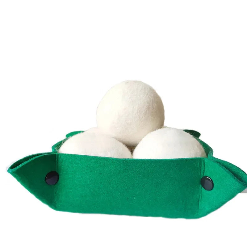 1/3/6PCS Wool Dryer Balls Fabric Virgin Reusable Softener Laundry 5cm Dry Kit Ball Practical Home Washing Balls Wool Dryer Balls