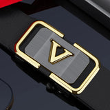 Men's automatic buckle casual cowhide versatile belt with personalized fit