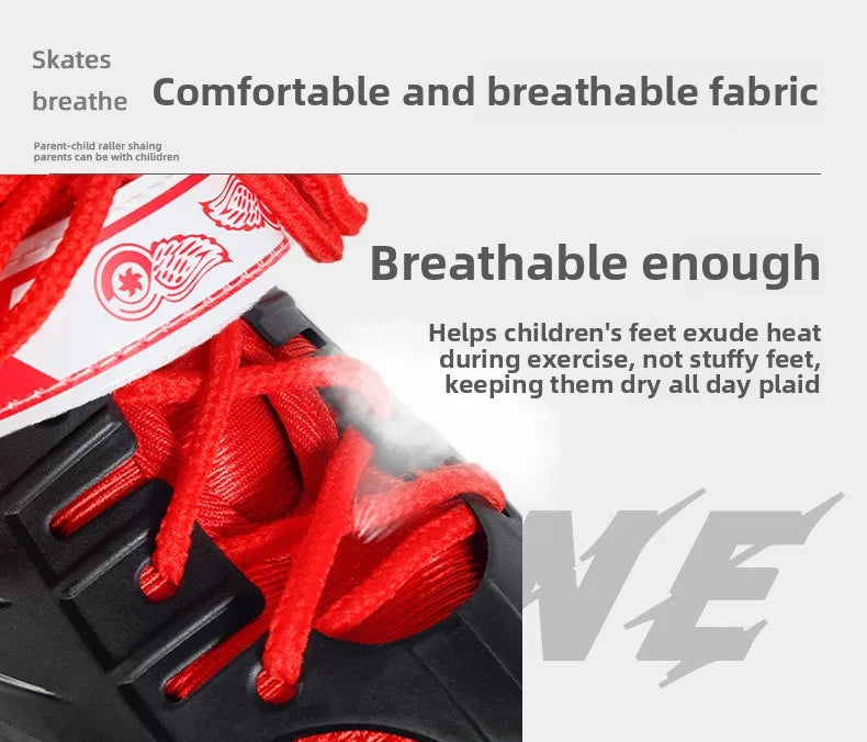 Children's New Flashing Double-Row Four-Wheel Shoes Boys and Girls Ice Skates Children's Roller Shoes