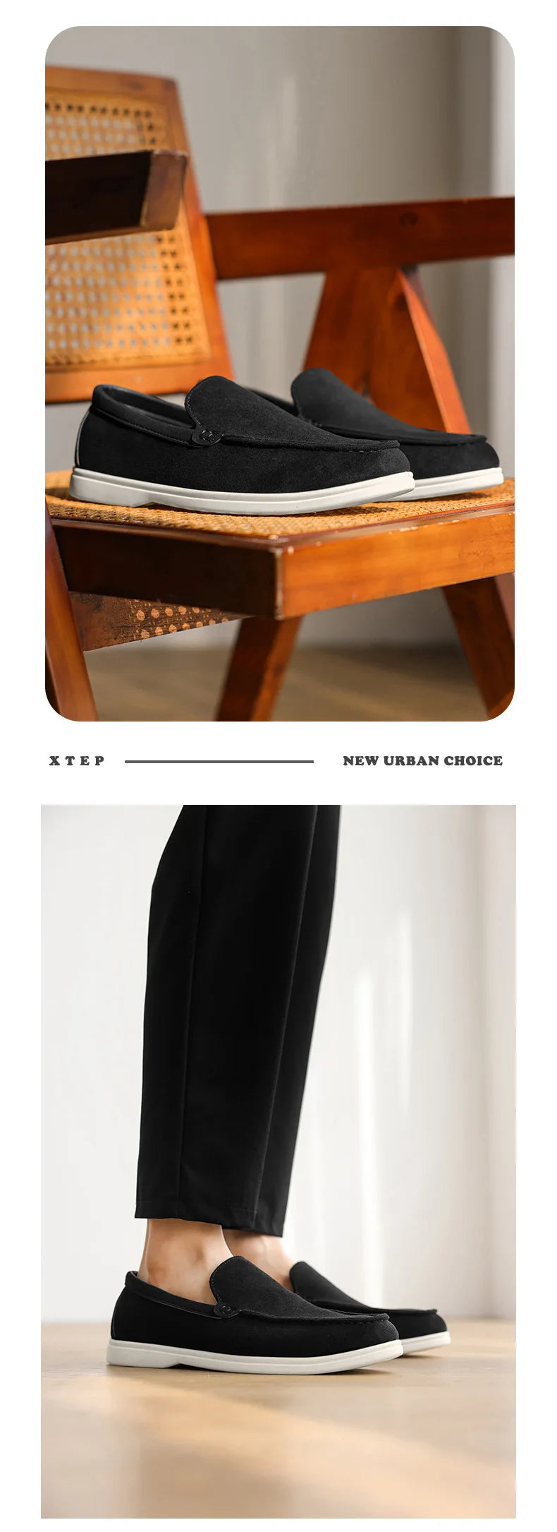 Men Flat Loafers 2025 Frosted Suede Flat Shoes Comfortable Non Slip Fashion Loafers Lightweight Trendy Outdoor Casual Shoes