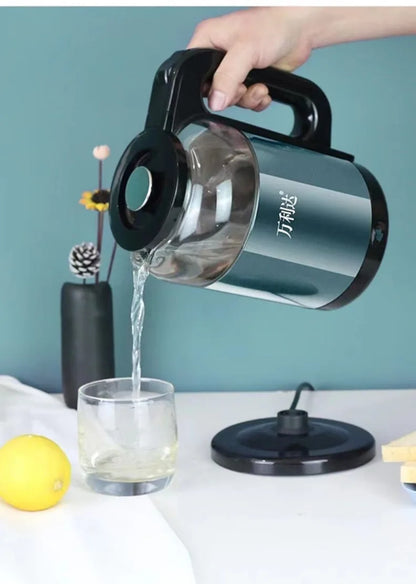 220V 2000ML Glass Electric Kettle Water Fast Boiling Pot Multi Cooker Household Heating Kettle Pot