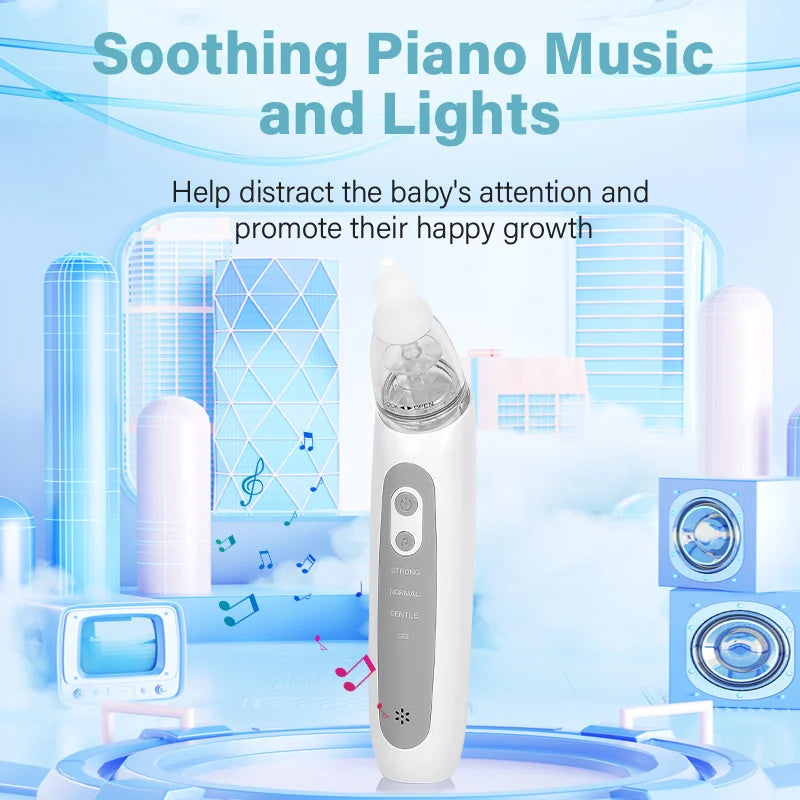 2025 New Pattern Baby Electric Nasal Aspirator, Charging Version, Newborn Baby Nasal Aspirator Sucks Out Mucus to Prevent Nasal Congestion