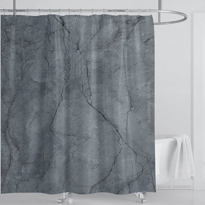 Marble Waterproof Shower Curtain Waterproof Shower Curtain for Bathroom Decor Printed Washable Shower Curtain with Hooks