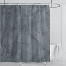 Cortina de ducha impermeable de mármol, cortina de ducha impermeable para decoración de baño, cortina de ducha impresa, lavable, con ganchos