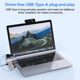 HD 1080P Web Camera with Microphone Autofocus USB Webcam PC Laptop Camera for Live Stream/Video Calling/Conference Plug and Play