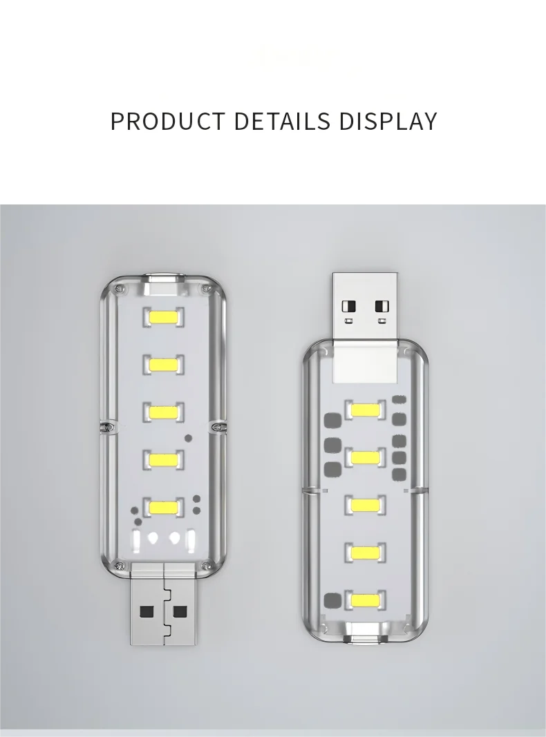Portable Dimmable Touch Control 10LEDs USB Night Light 5V Bulb for Bedroom Study PC Laptop Mobile Power Bank Plug in Lighting