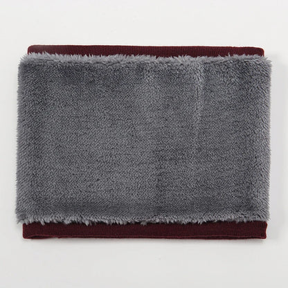 2023 Winter Warm Scarf For Women Knitted Neck Scarves Rings Plush Solid Men's Collar Ring Female Foulard Neckerchief