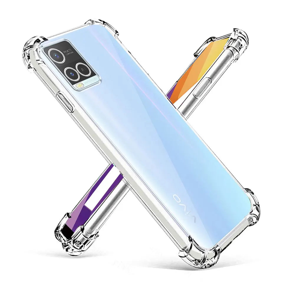 For VIVO Y33s Case 2021 Silicone Soft Shockproof Transparent Cover For Vivo Y33S Clear Phone Cases For vivo Y33s Fundas Coque