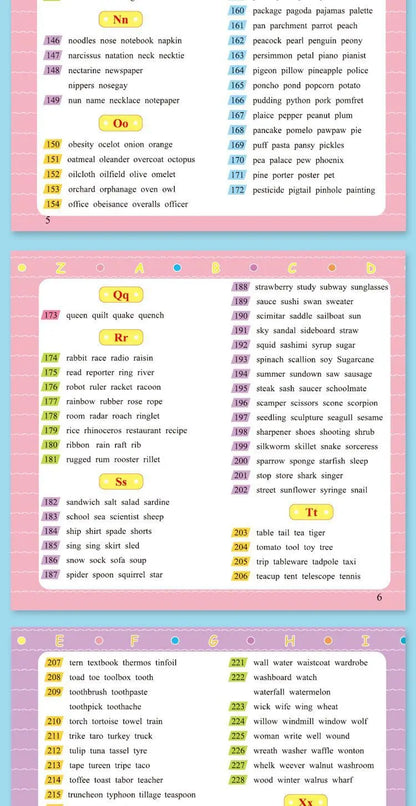 Children's English Words for Daily Life, Oral English Conversation, Vocabulary, Zero-based Entry Book, Children's English